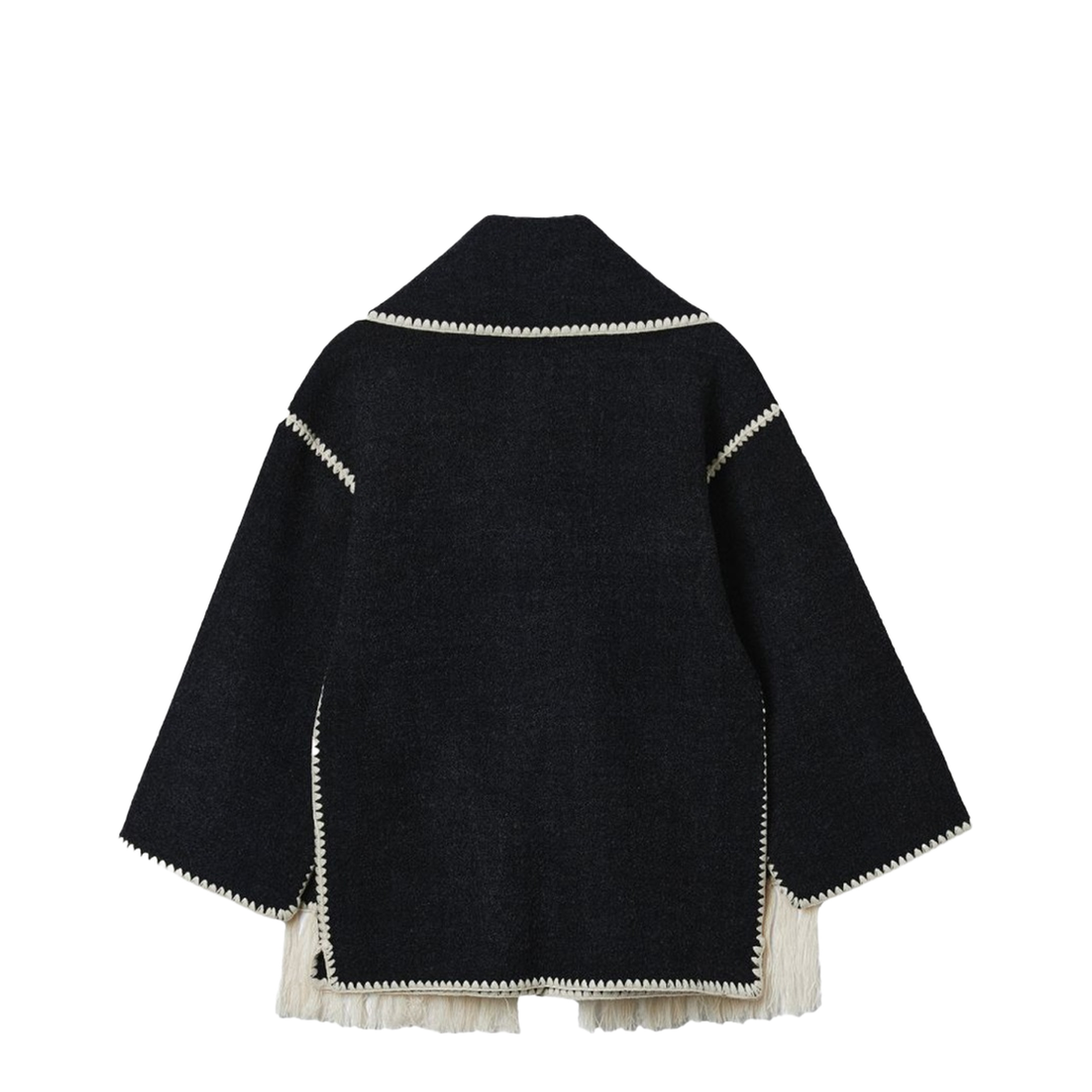 MAYFEYR - Toteme - Jacket With Scarf - 244WRO918FB0292DARKGREYMELANGE083