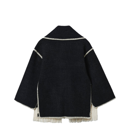 MAYFEYR - Toteme - Jacket With Scarf - 244WRO918FB0292DARKGREYMELANGE083