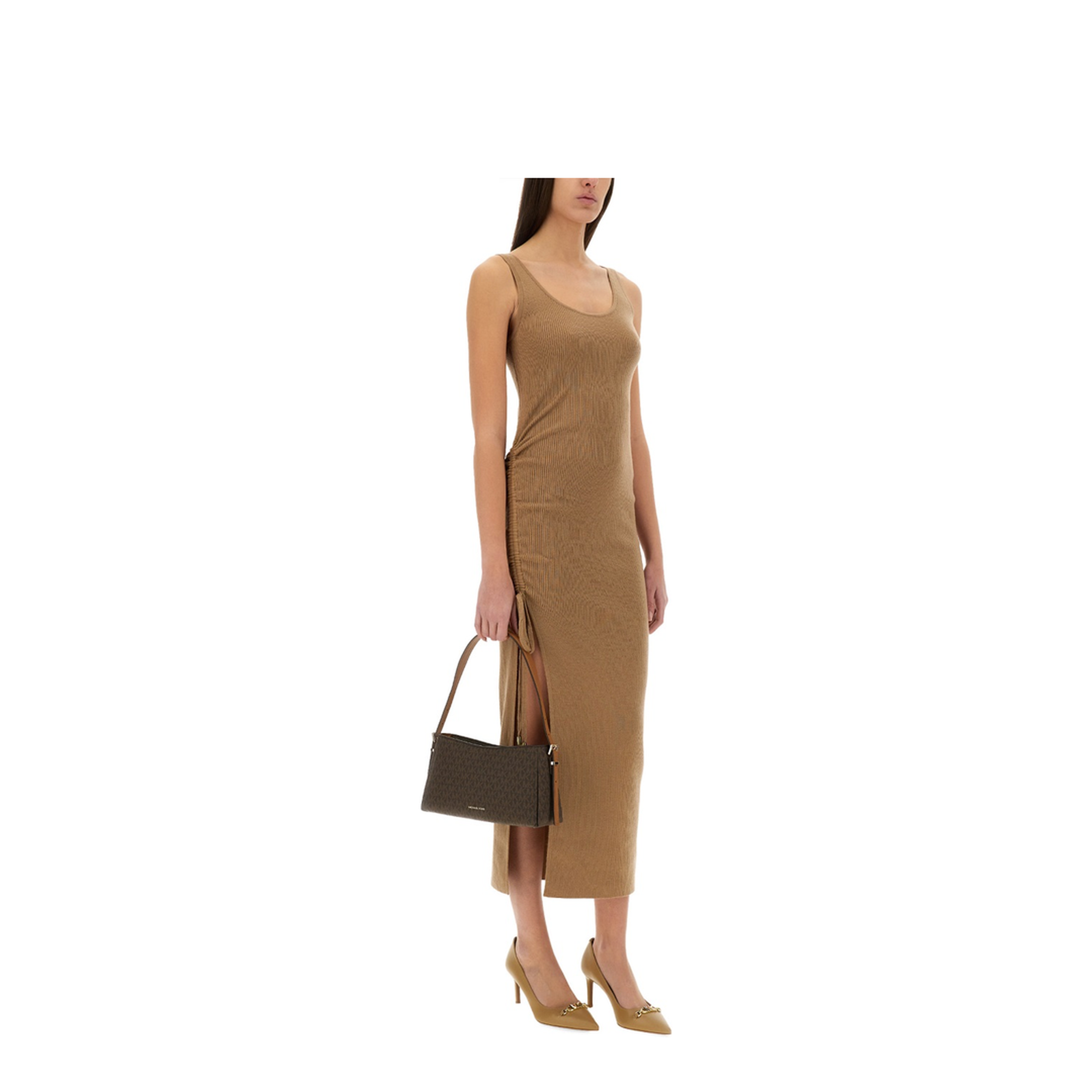 MAYFEYR - MICHAEL BY MICHAEL KORS - Stretch Wool Blend Camisole Dress - MR582UH4VR214CAFE