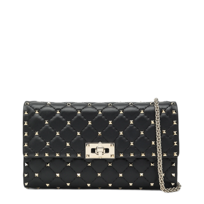 MAYFEYR - Valentino - Rockstud Spike Crossbody Bag Black - 9W2B0137NAP0NO