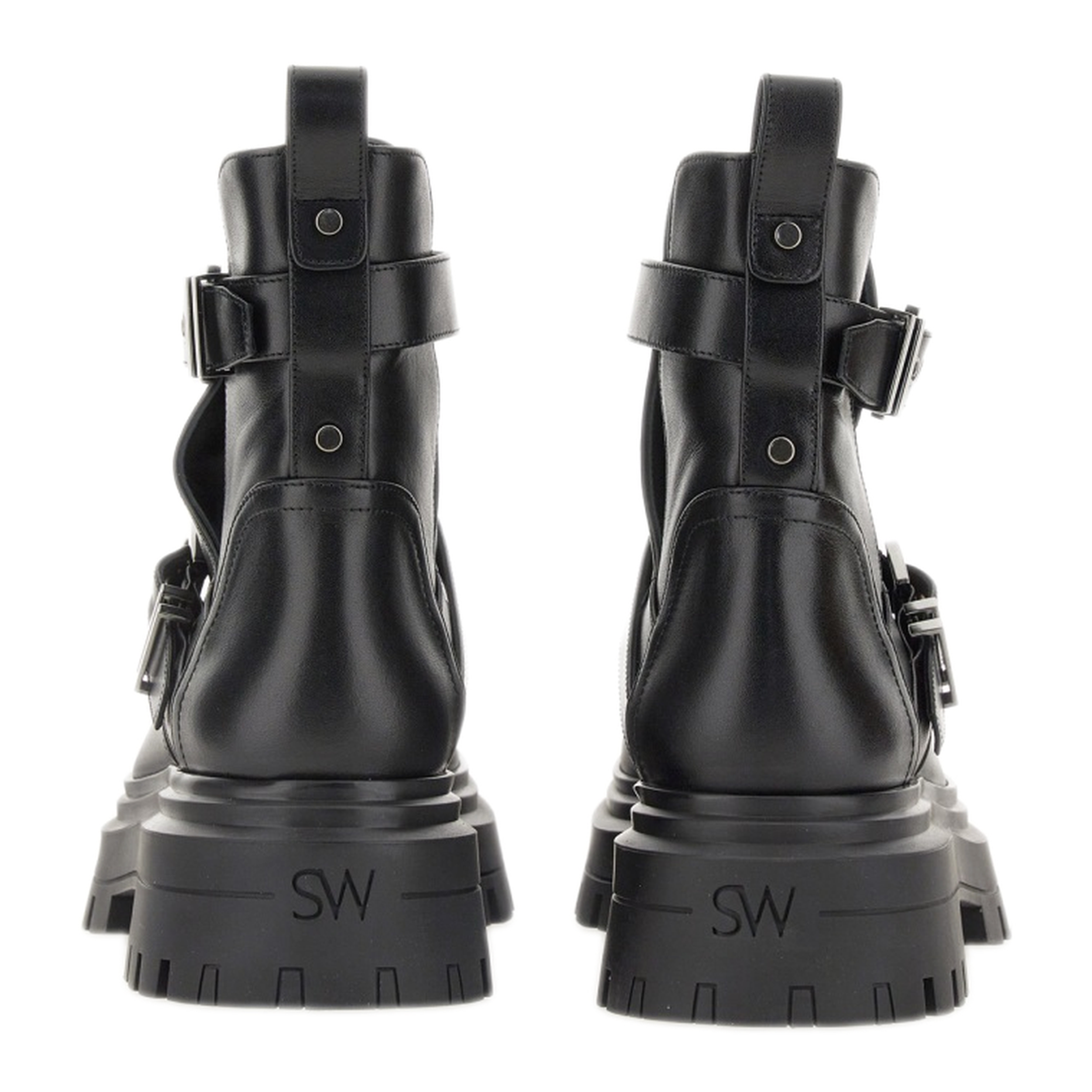 MAYFEYR - Stuart Weitzman - Maverick Bedford Motorcycle Boot - SF018BLK