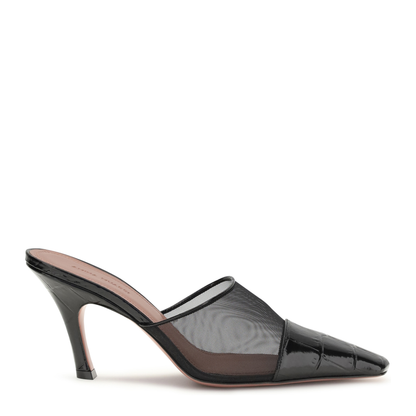 MAYFEYR - Amina Muaddi - Jamie Mesh Mules - 16S365914JAMBLACKBLACK