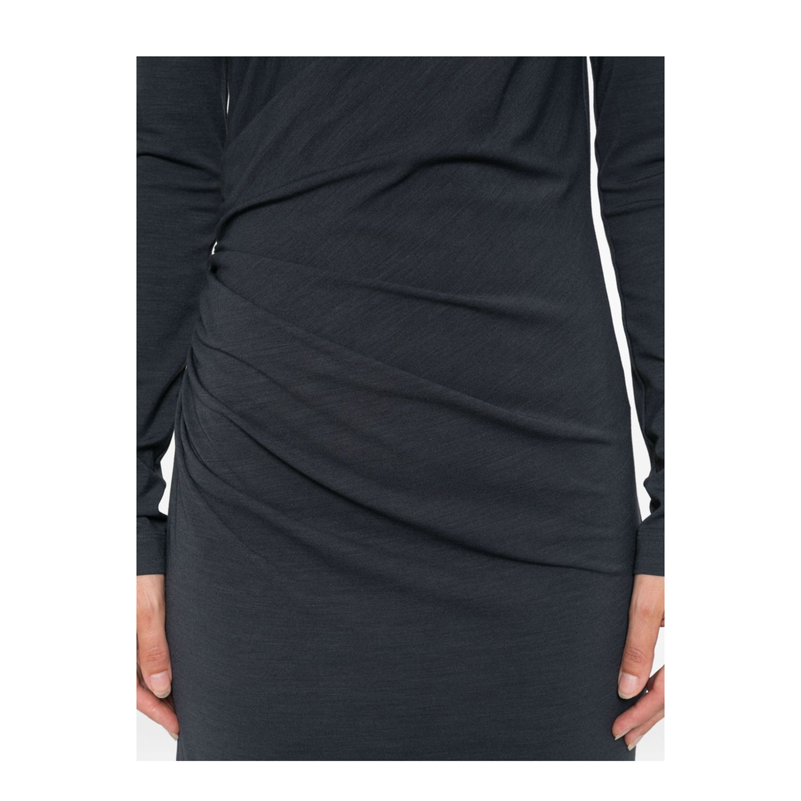 Wool Blend Midi Dress