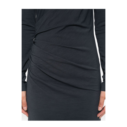 Wool Blend Midi Dress