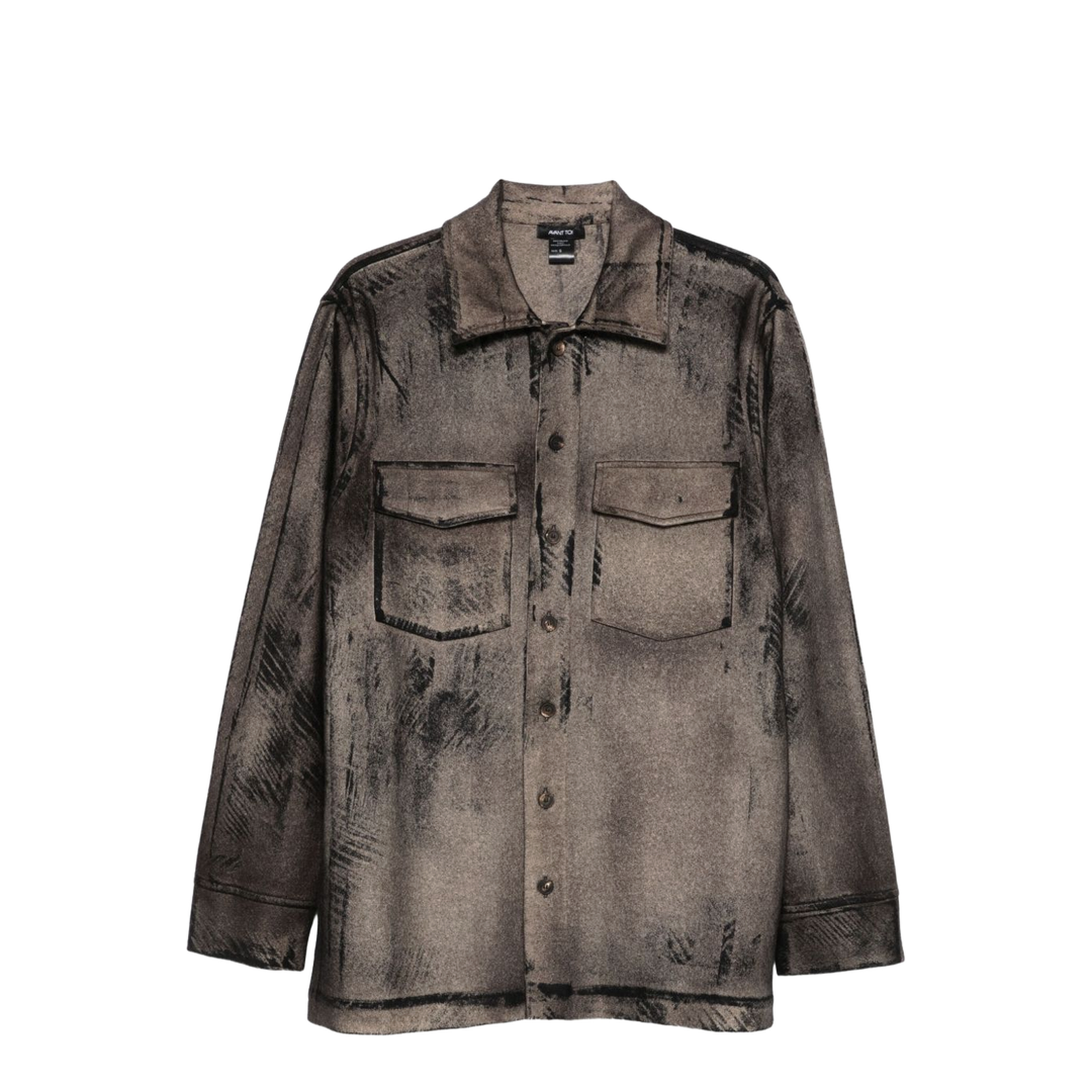 Wool And Cashmere Blend Shirt in Brown