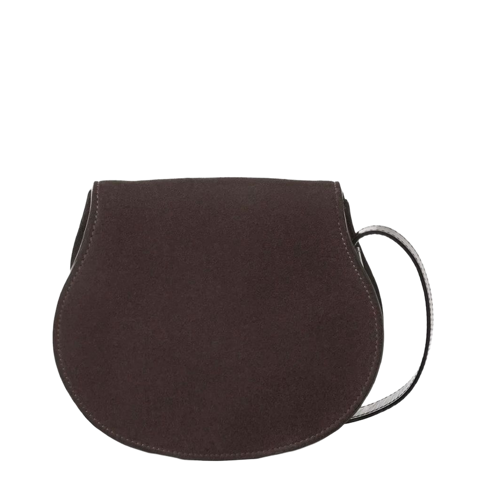 Small Marcie Saddle Bag in Suede Leather