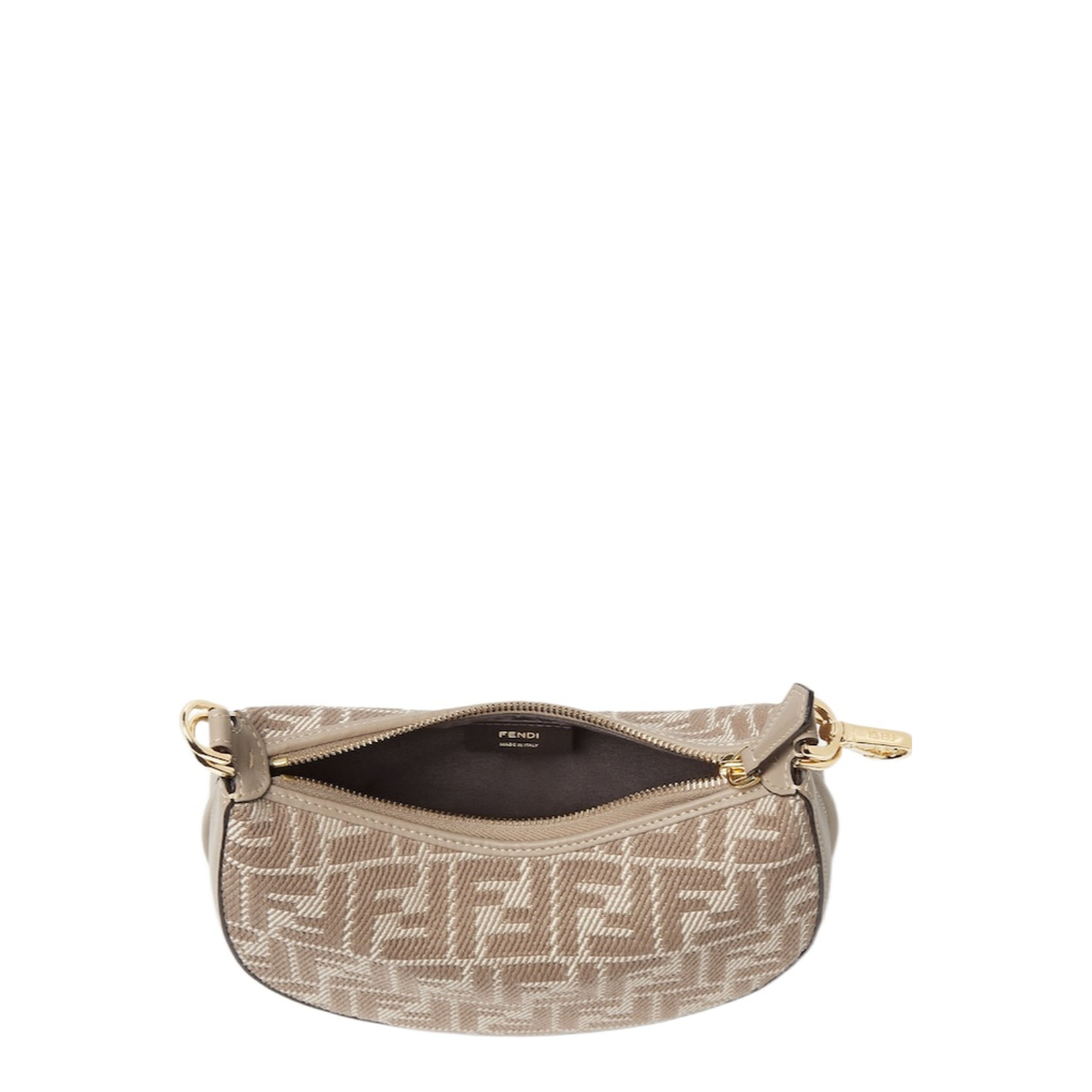 Fendigraphy Mini Canvas Hobo Bags - Tan