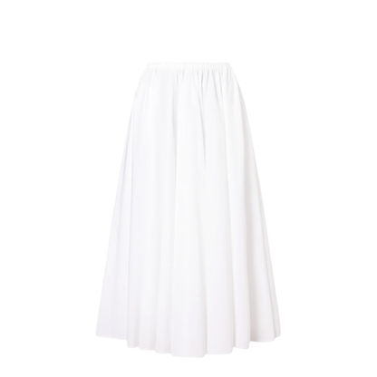 Cotton Midi Skirt