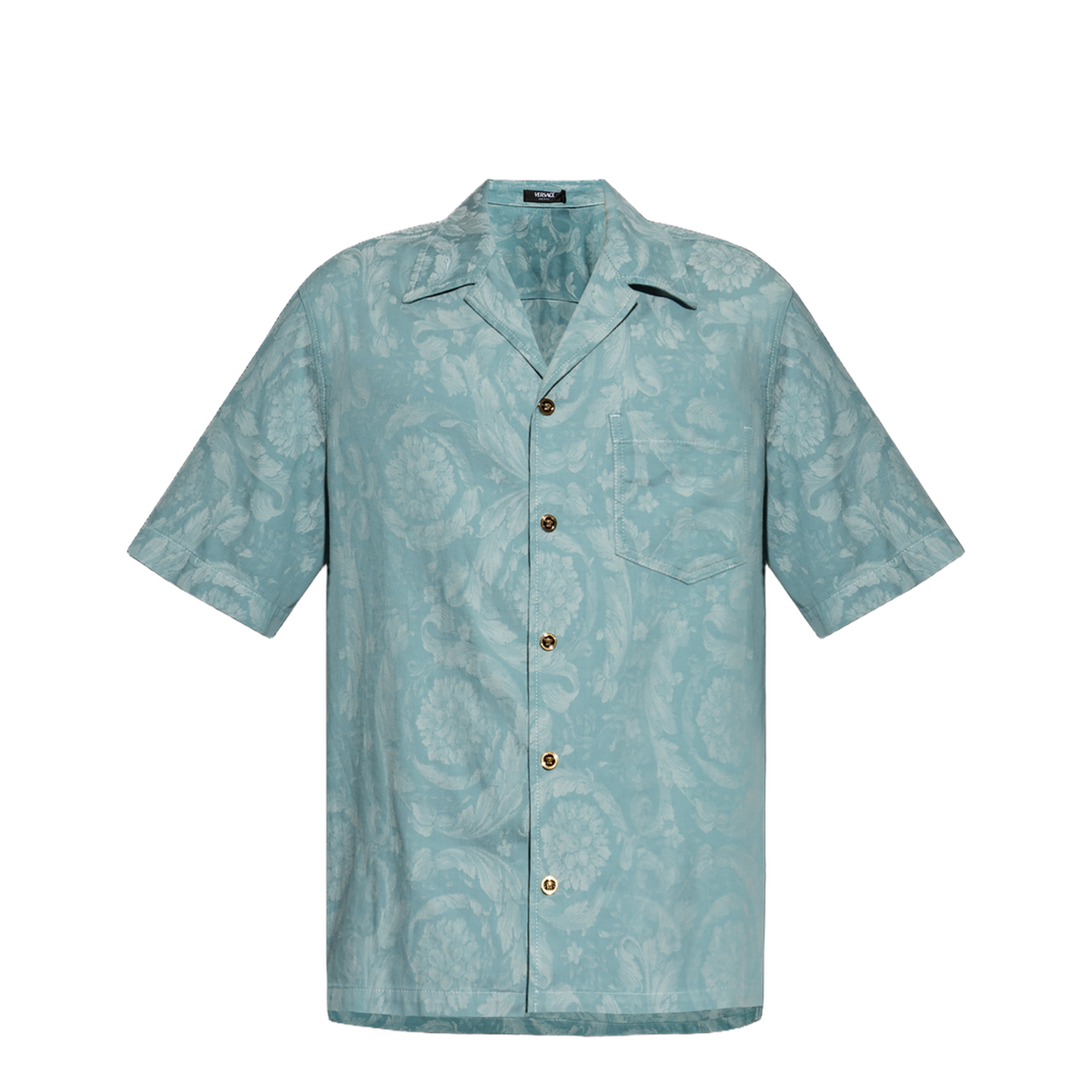 Men Shirt Barocco Pattern Medusa Motif