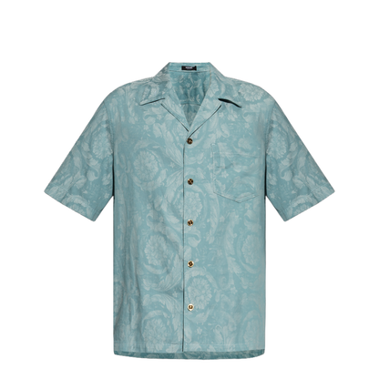 Men Shirt Barocco Pattern Medusa Motif