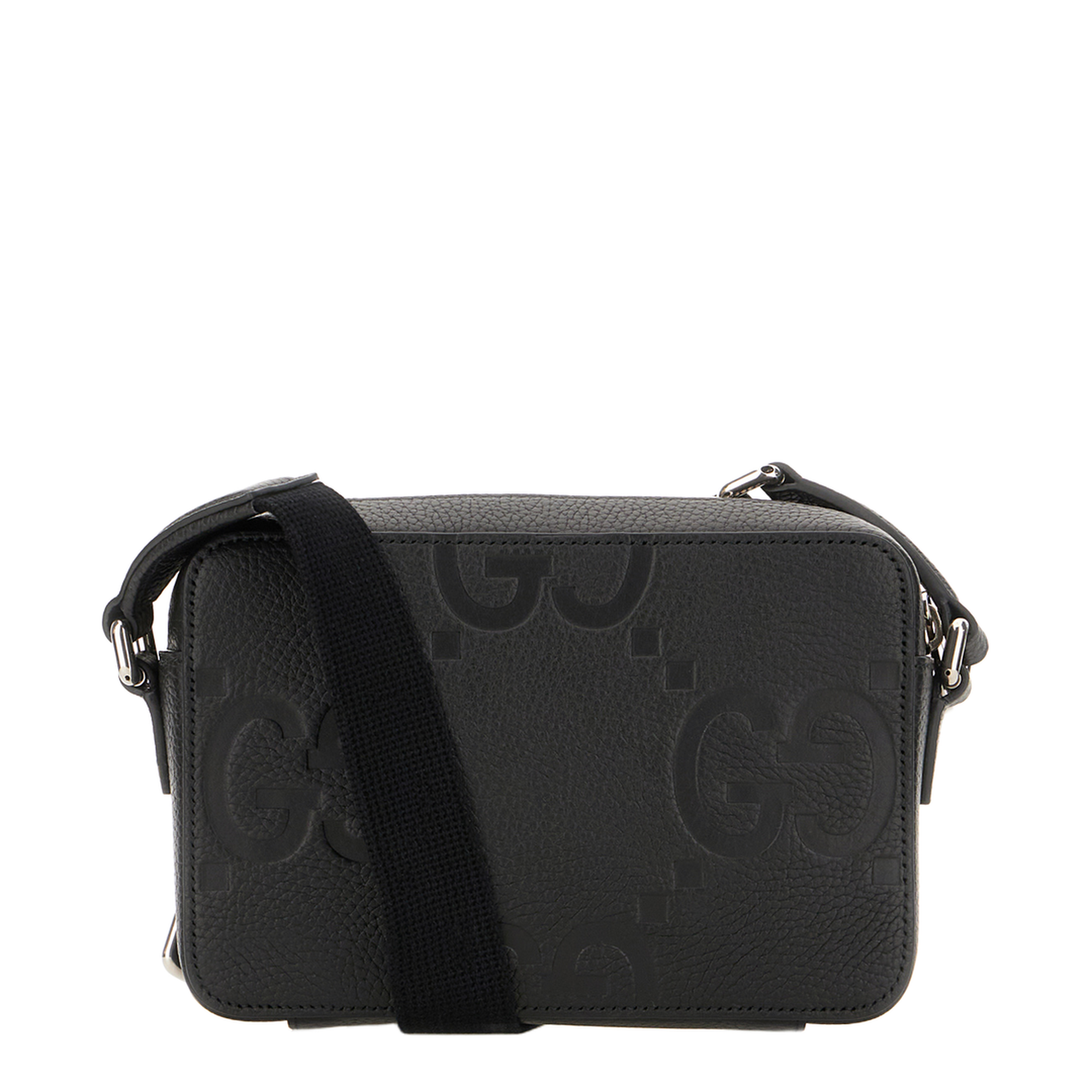 Black Leather Crossbody Bag