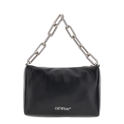 Logo Print Leather Tote Bag