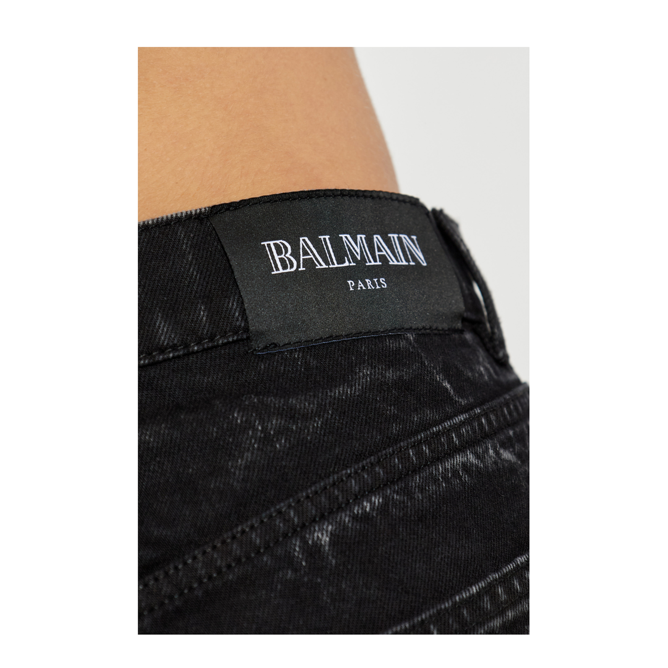 Vintage Effect Jeans Black