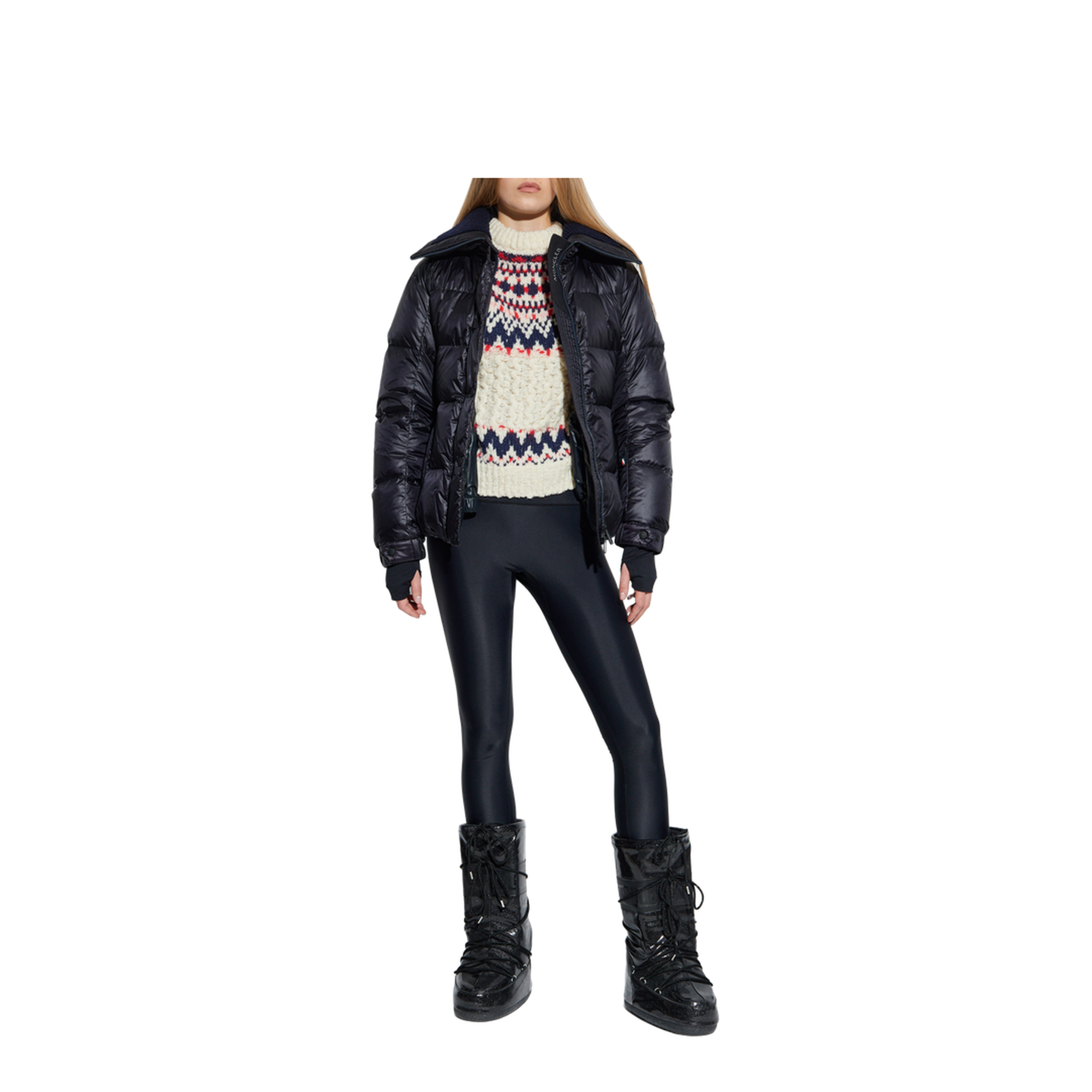 Geometric Jacquard Wool Blend Jumper