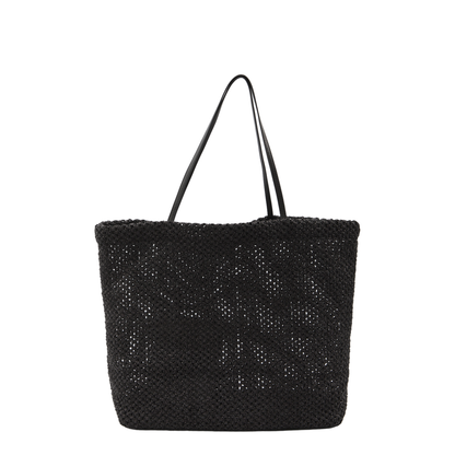 MAYFEYR - The Row - Black Barn Tote Bag In Raffia - W2074WL6BLACK