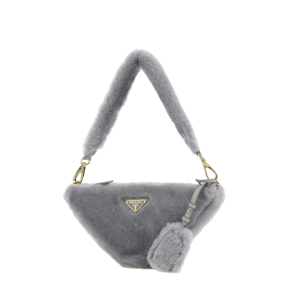Shearling Triangle Handbag