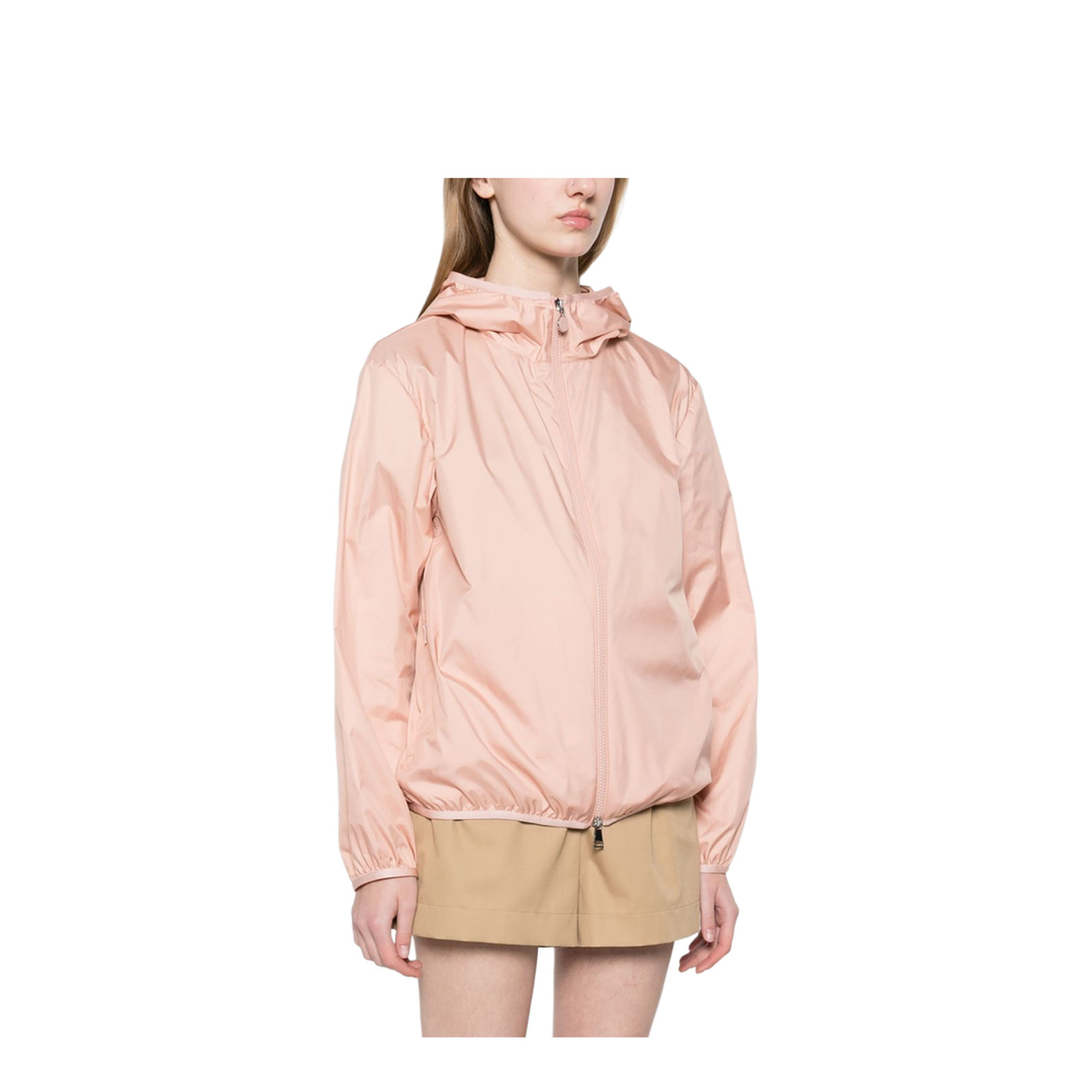 Pink Fegeo Hooded Windbreaker
