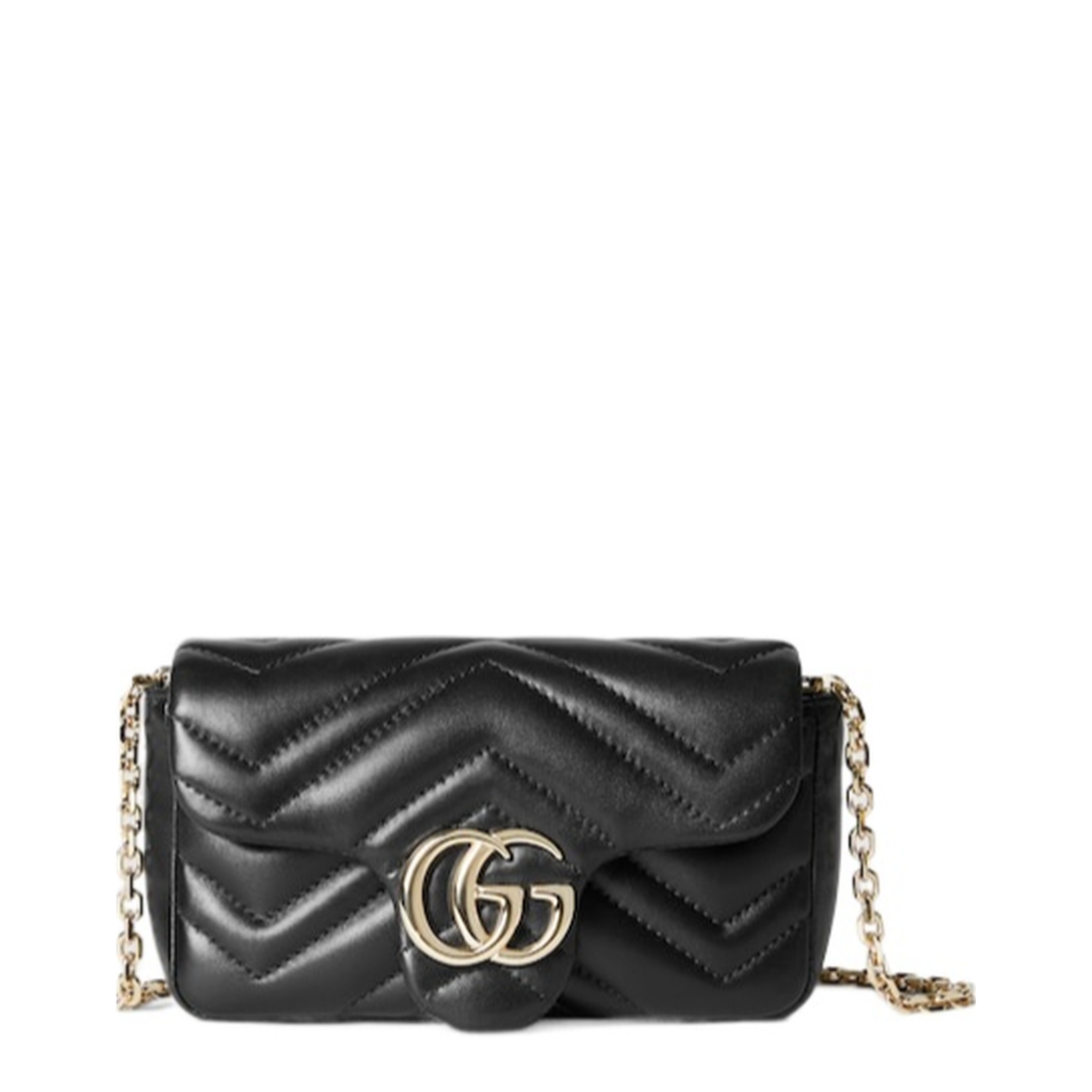 Marmont Mini Shoulder Bag in Black Leather