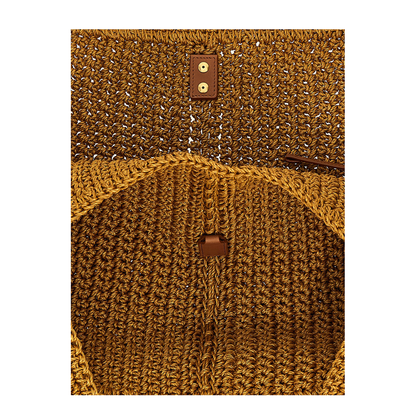 Le 5 à 7 Cord and Leather Tote Bags - Brown