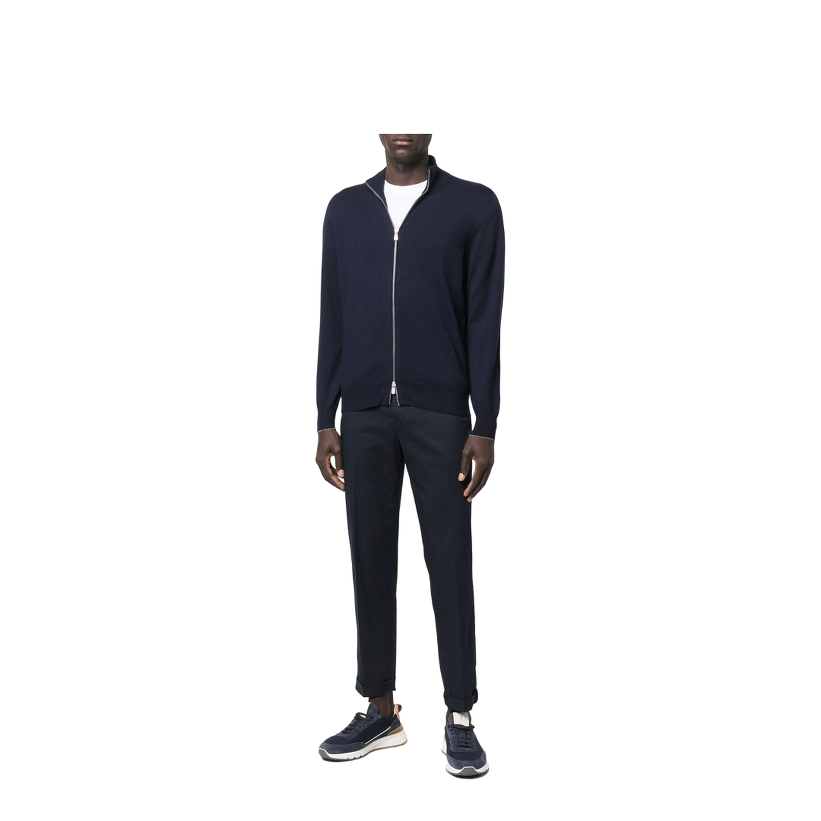 Cashmere Zipped Cardigan