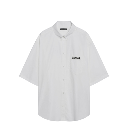 White Poplin Oversize Shirt
