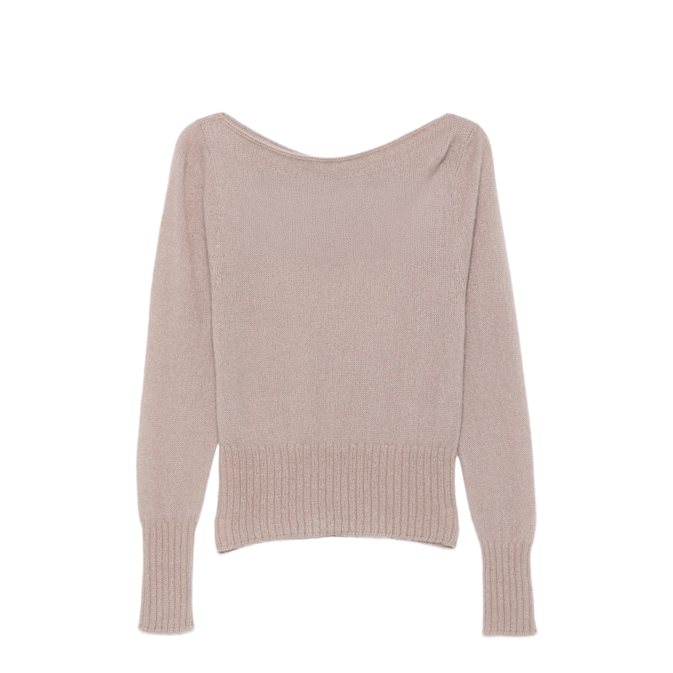 MAYFEYR - Tom Ford - Long Sleeve Boat Neck Knit With Metal Plaque - MAK1380YAX921