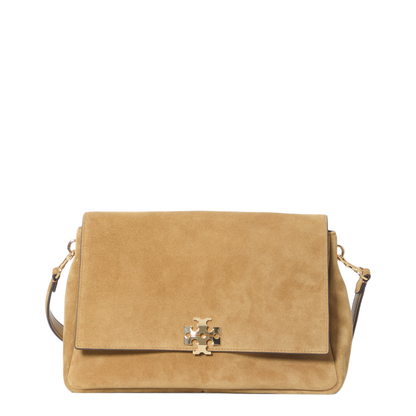Charlie Suede Shoulder Bag - Toffee
