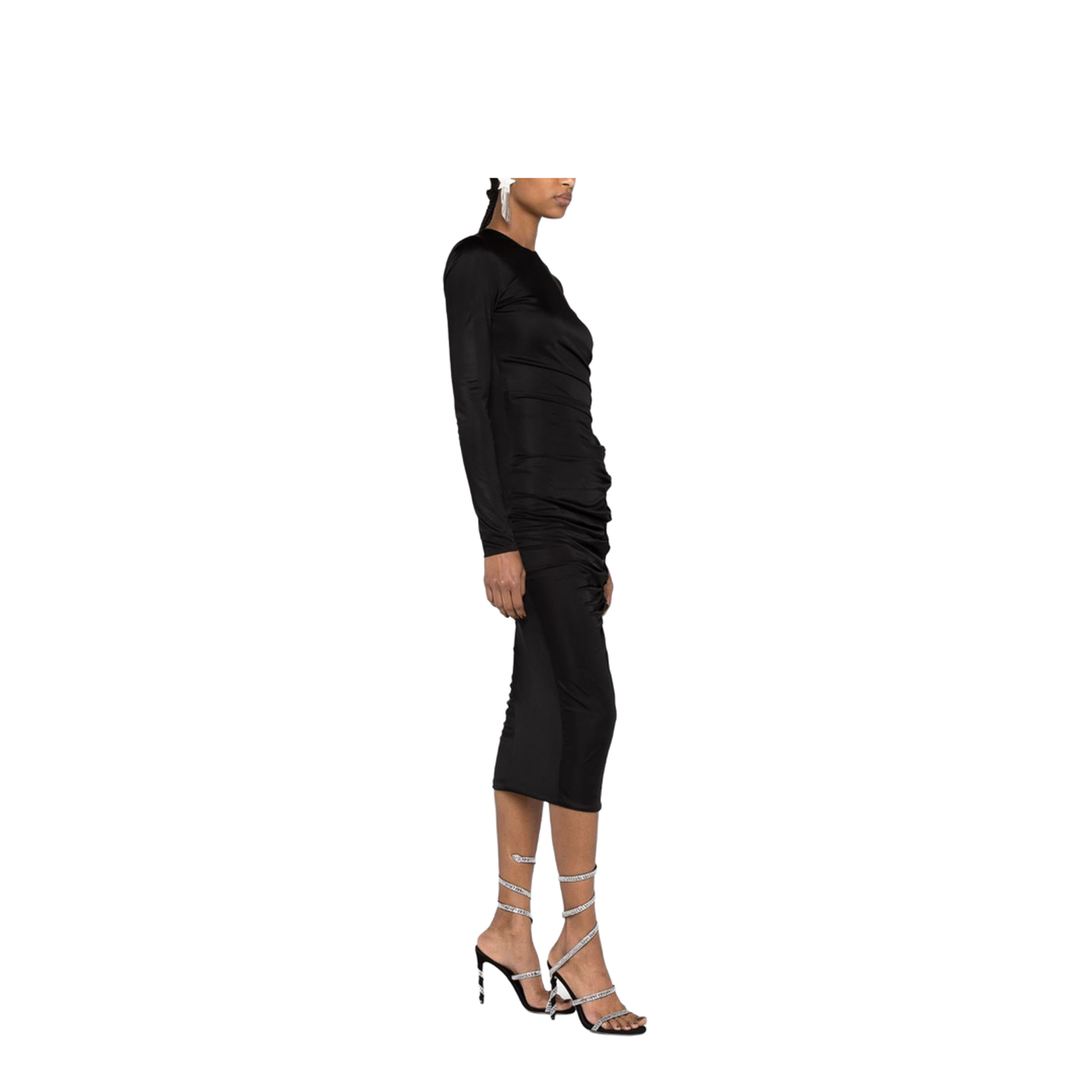 Draped Jersey Cocktail Dress