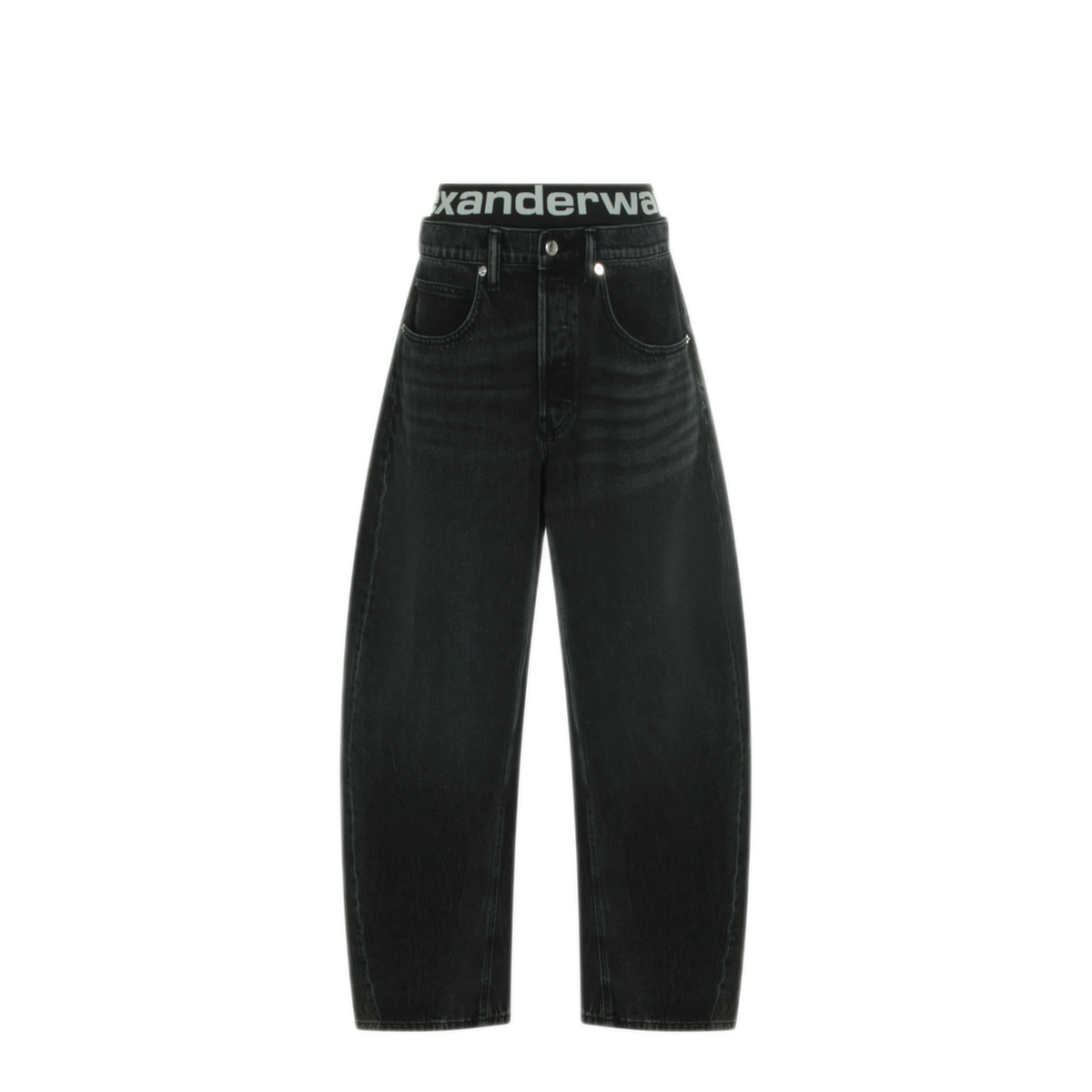 Blow-Up Jeans With Logo Bike Short Waistband