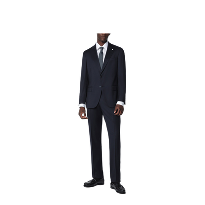 MAYFEYR - Luigi Bianchi - Single Breasted Blue Wool Suit - 34006452505