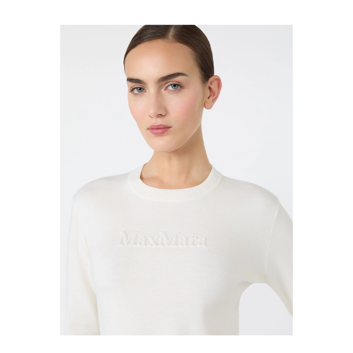 Ivory Wool Manto Sweater
