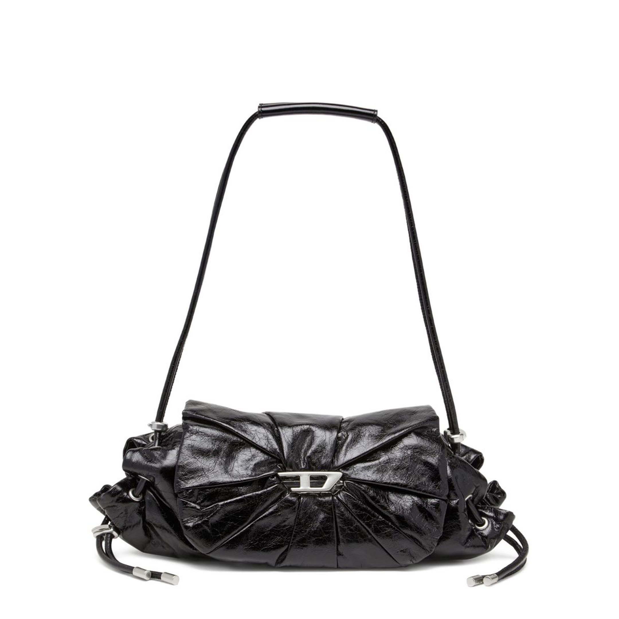 MAYFEYR - Diesel - Scrunch-D-Small Shoulder Bag In Shiny Scrunched Leather - X10331P1003T8013