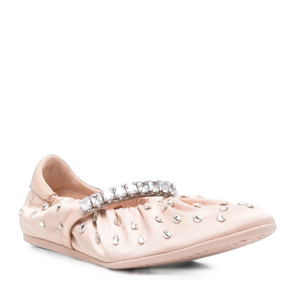 MAYFEYR - Jimmy Choo - Flat Shoes Powder - JADEBALLERINAQEPMACARON/CRYSTAL