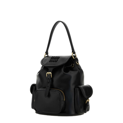 MAYFEYR - Miu Miu - Black Leather Backpack - 5BZ043VOOM2CRWF0002