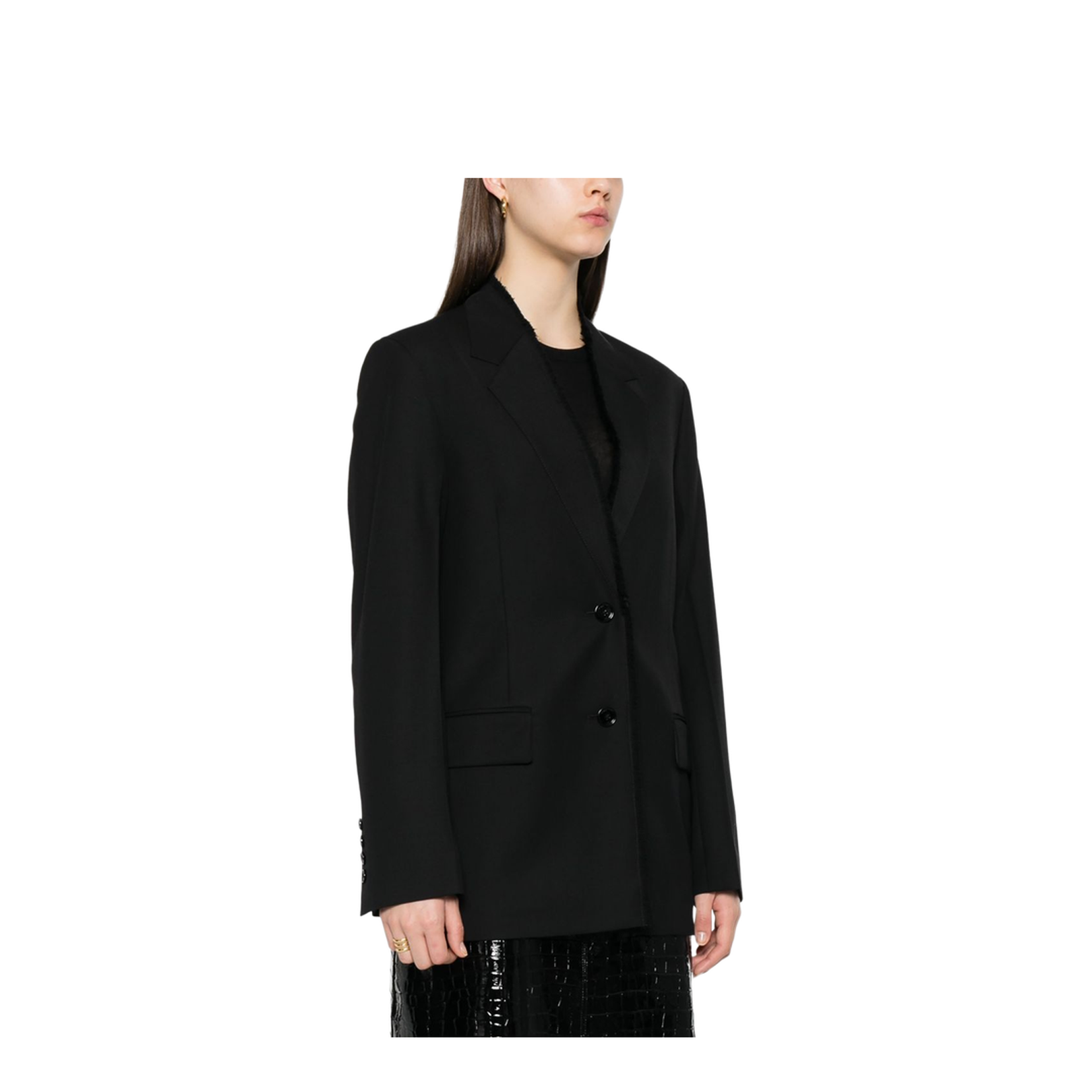 Wool Single-Breasted Jacket