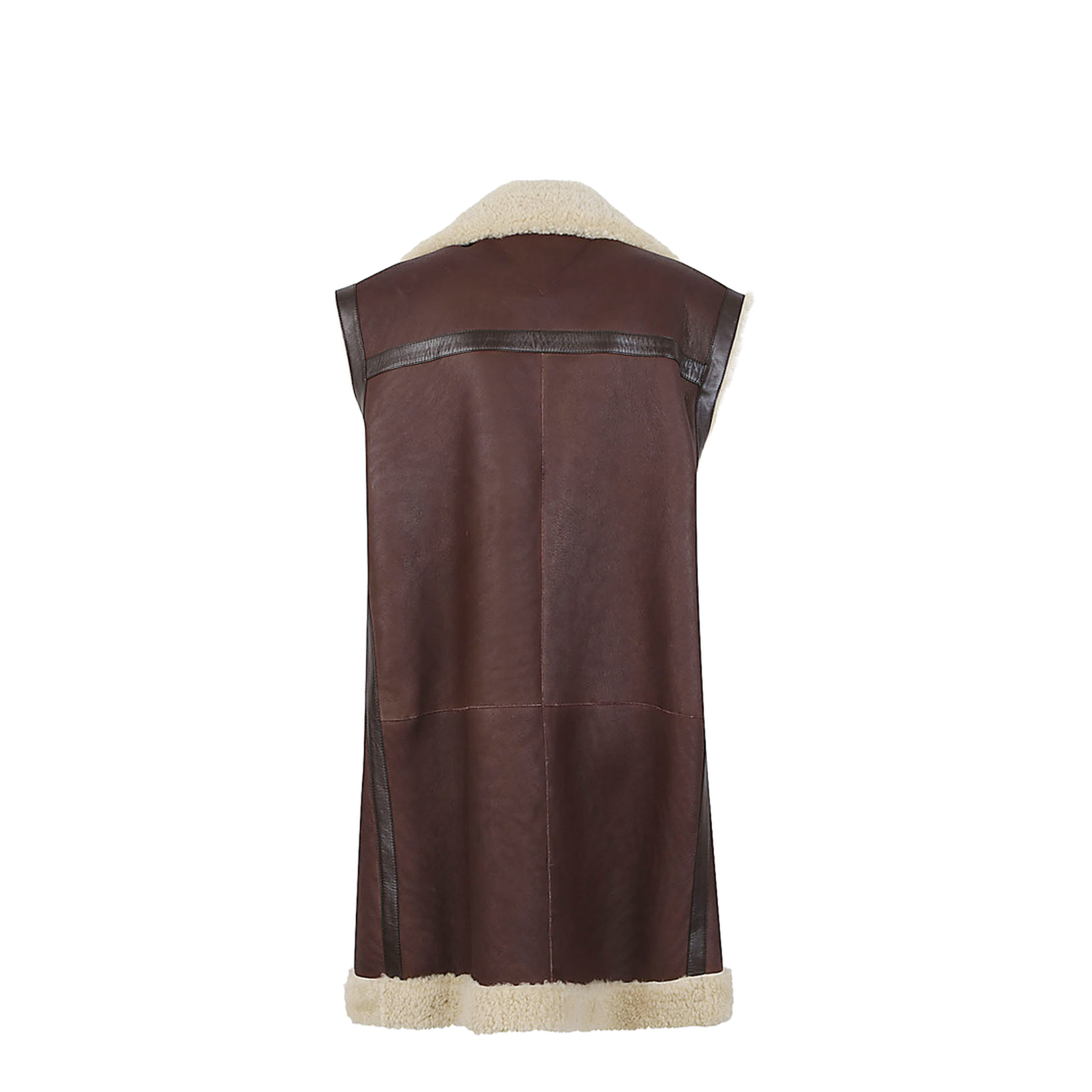 Leather and Shearling Gilet