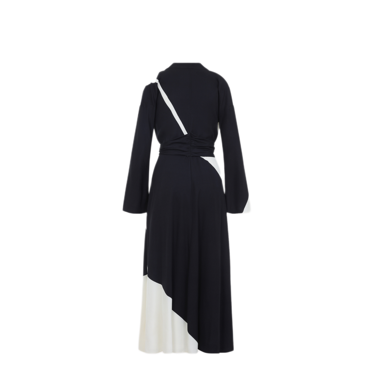 MAYFEYR - ALBERTA FERRETTI - Black Twill Printed Dress - A047101511555