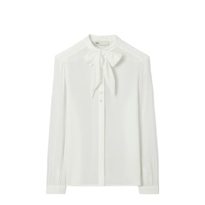 Blouse With Bow Detail Shirts White