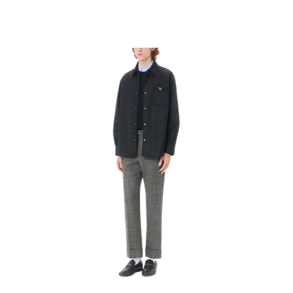 MAYFEYR - Valentino - Nylon Shirt Jacket With Vgold - VCIO06BET0NO