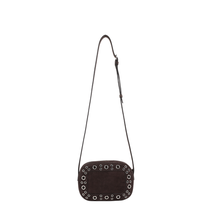Brown Suede Nellcôte Crossbody Bag