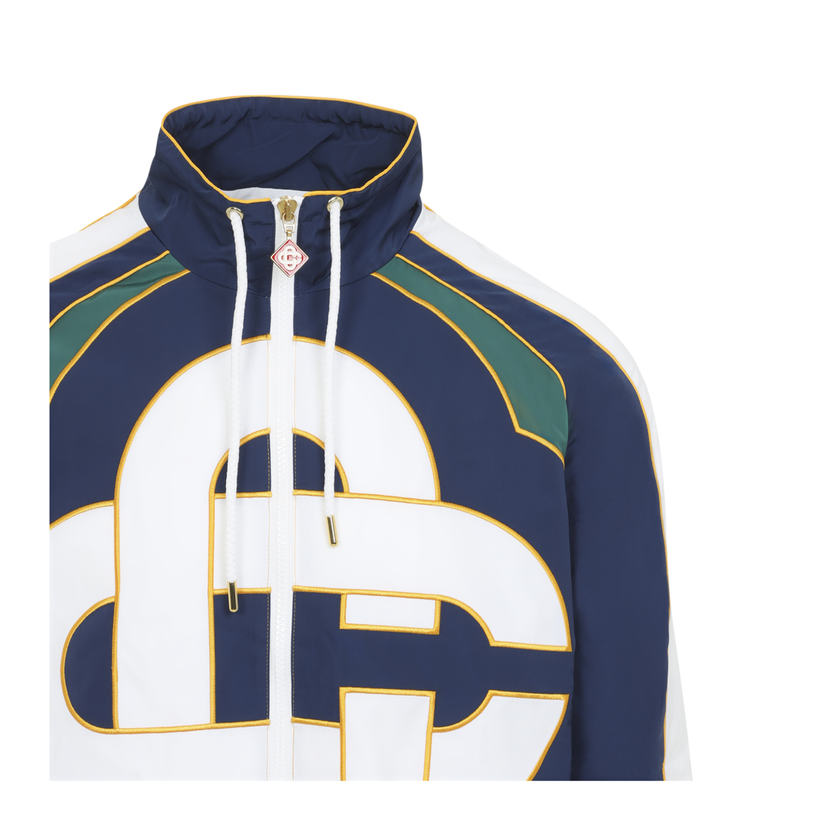 MAYFEYR - Casablanca - Applique Colourblock Windbreaker Jacket - MPF26JK51201NAVY