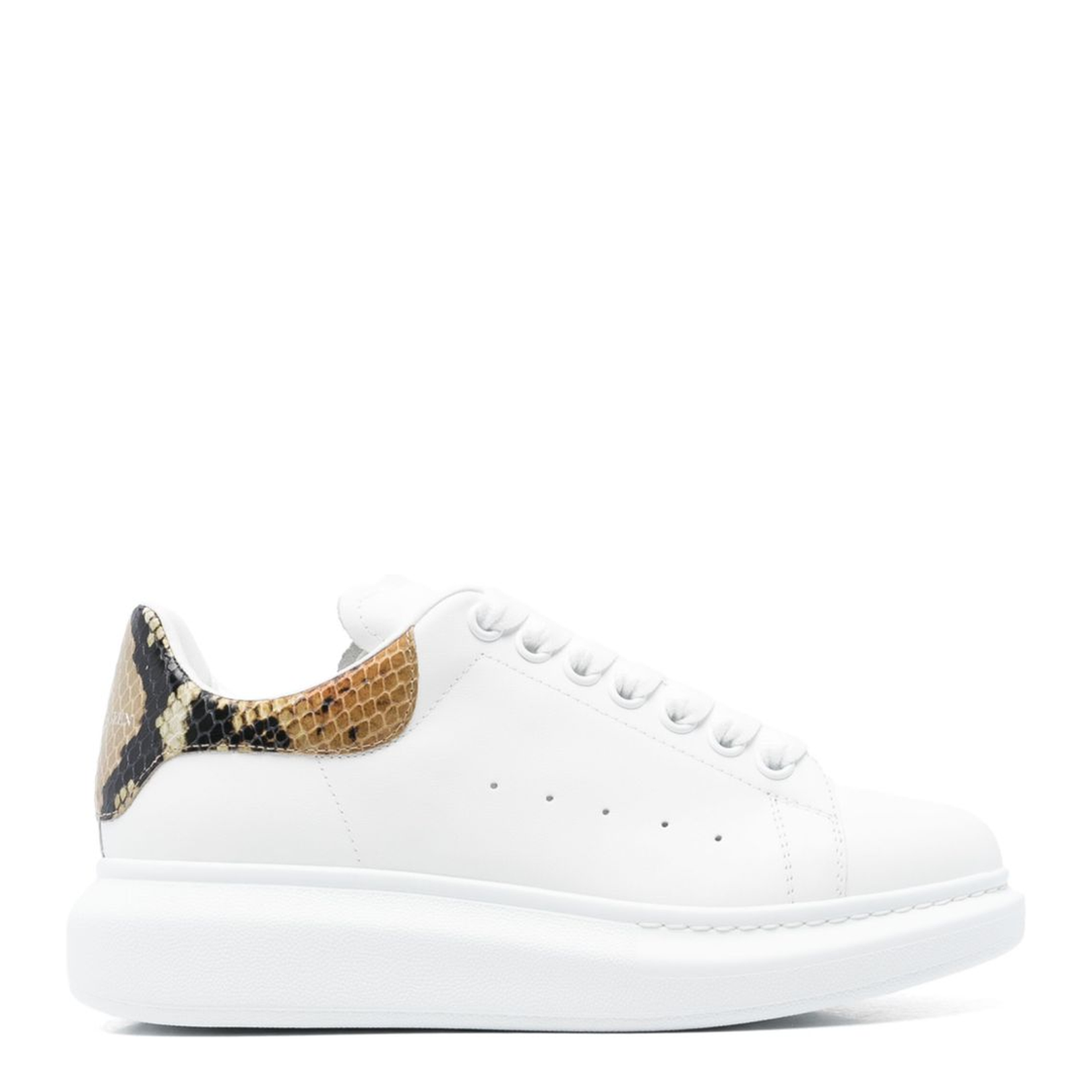 Oversized Sneaker in White/Natural