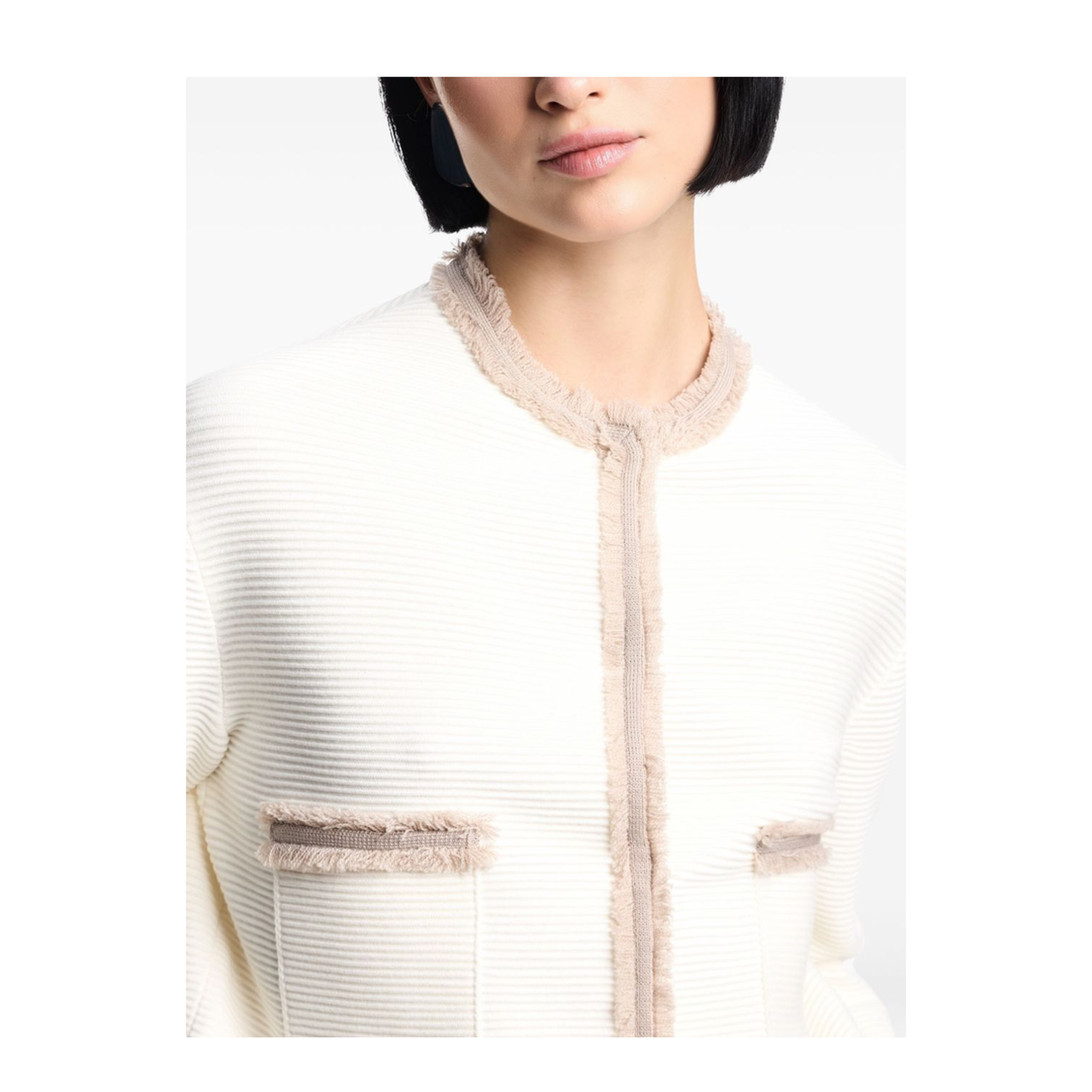 Crewneck Blazer Jacket