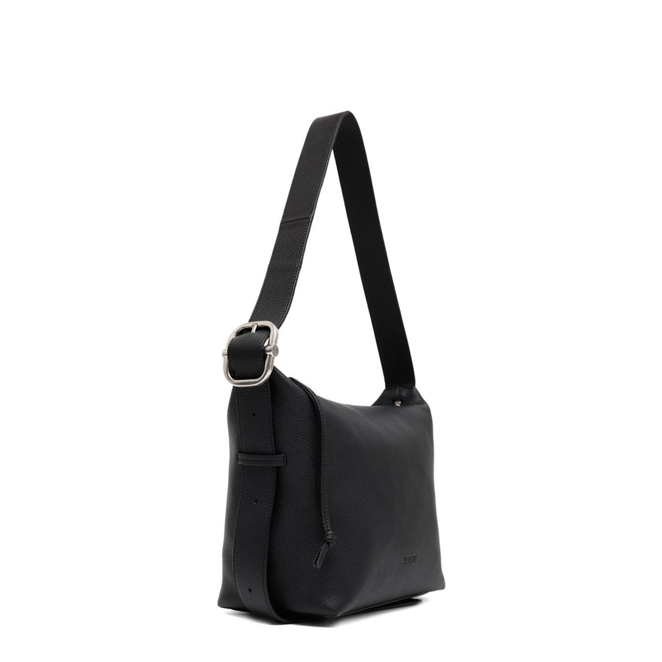 Loop Calfskin Hobo Bag - Black