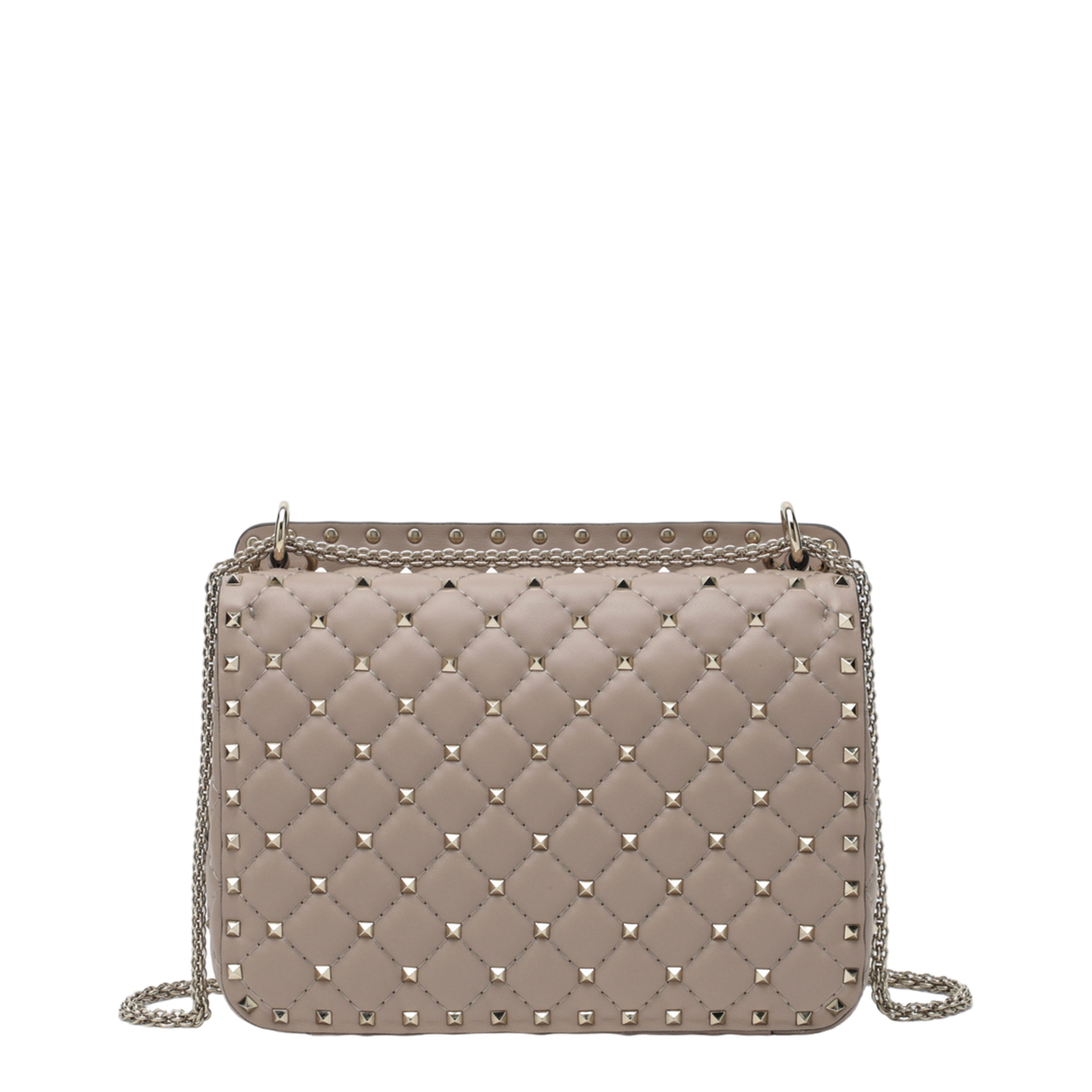 MAYFEYR - Valentino - Medium Rockstud Spike Bag In Powder Pink Nappa Leather - 9W2B0122NAPP45