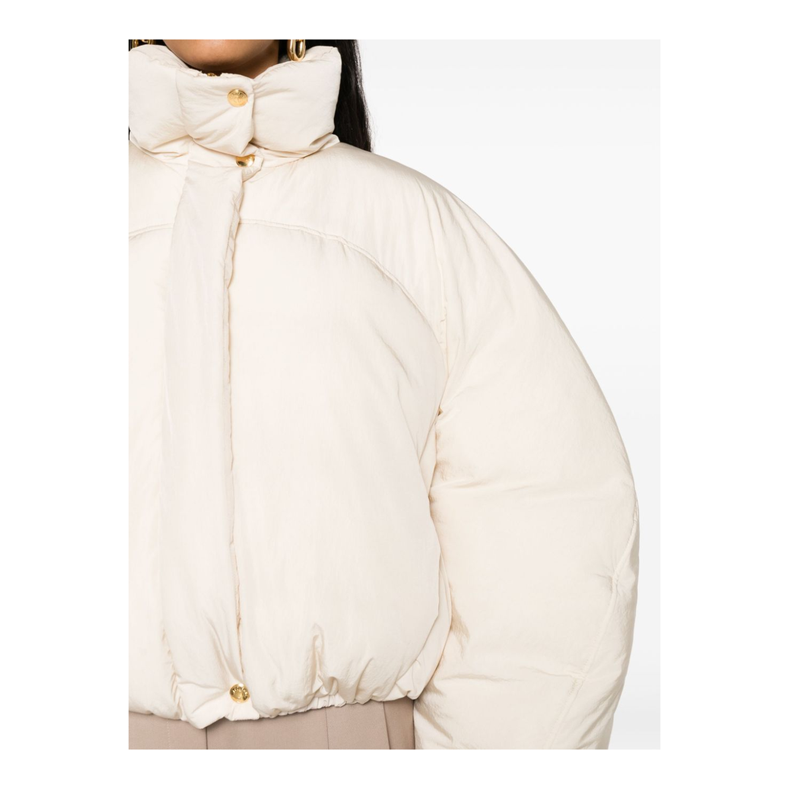 Off-White Padded Funnel Neck Jacket