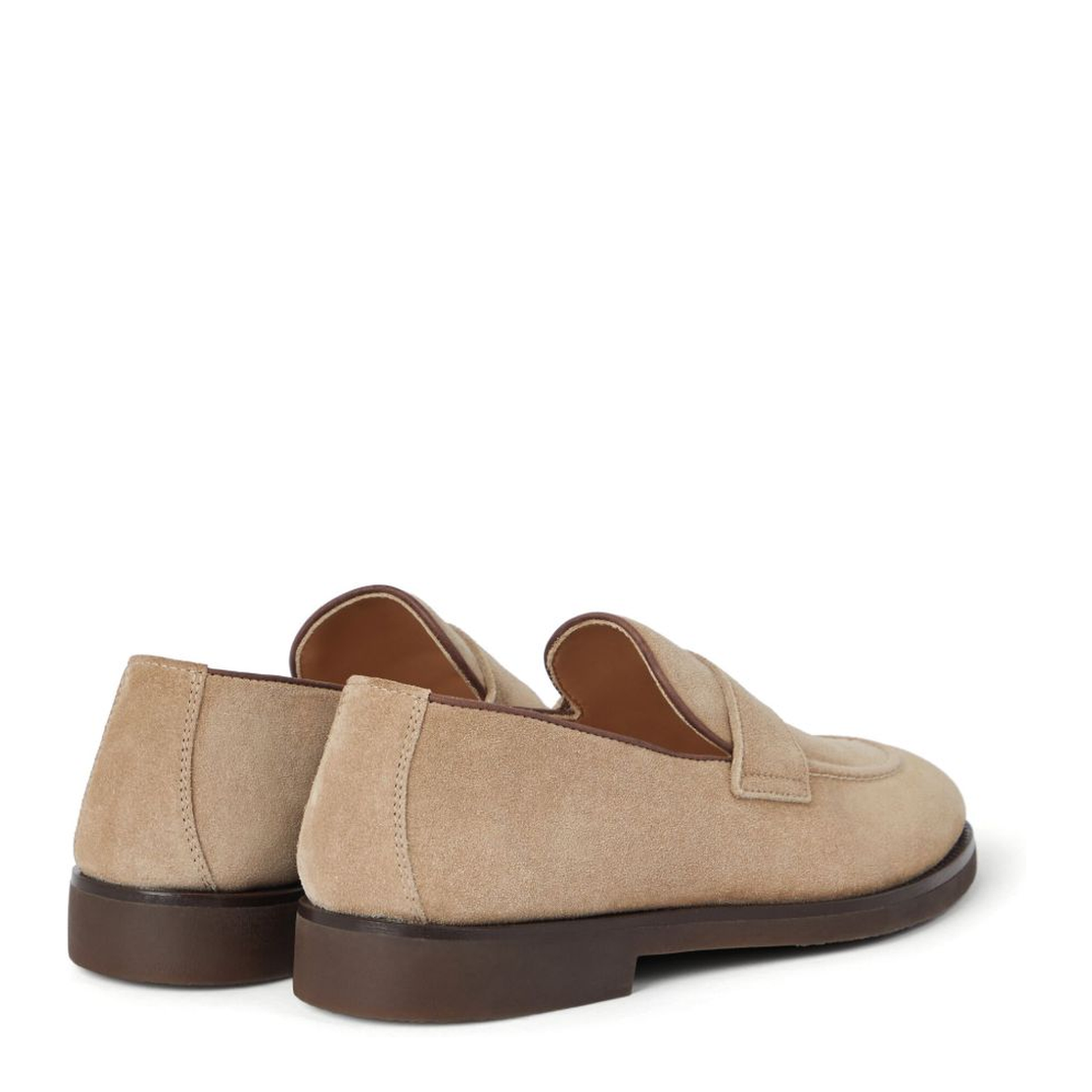 Penny-Slot Suede Loafers