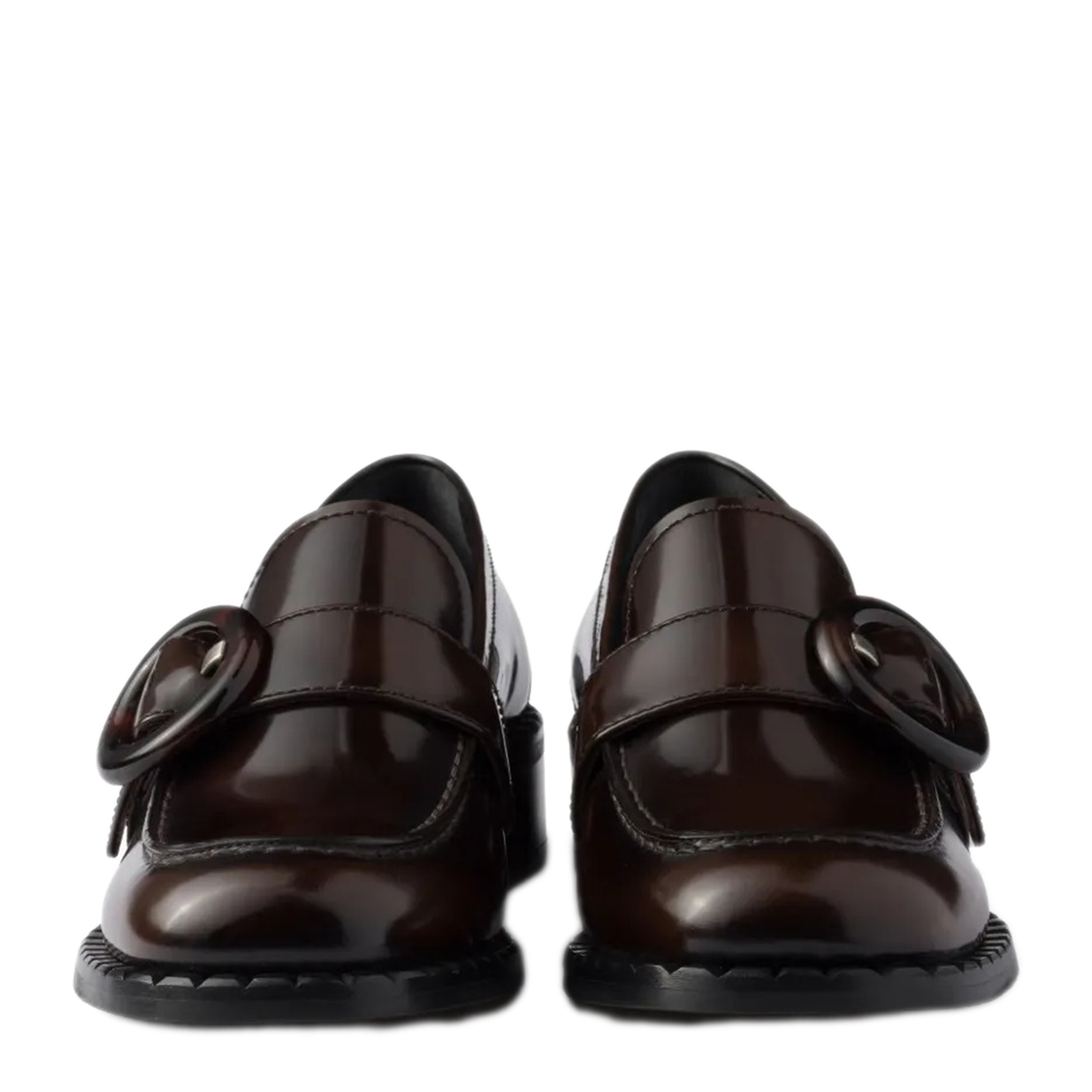 MAYFEYR - Prada - Brushed Fumé Leather Loafers - 1D979NF035P39F0038