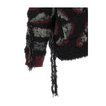 Fringed Oversized Cardigan