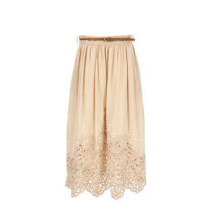 Wylie Embroidered Midi Skirts